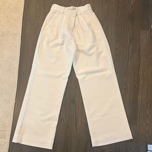 Abercrombie & Fitch Ivory Tailored Trousers